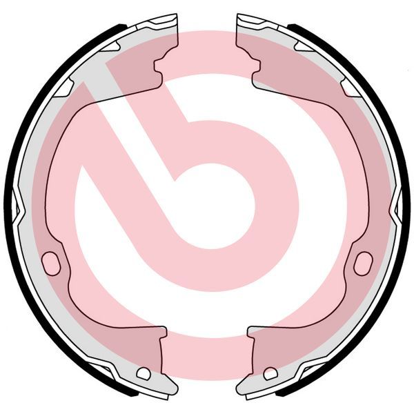 BREMBO Komplet kočionih papuča, parkirna kočnica