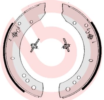 BREMBO Komplet kočionih papuča