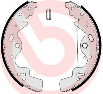 BREMBO Komplet kočionih papuča