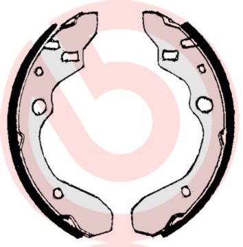 BREMBO Komplet kočionih papuča