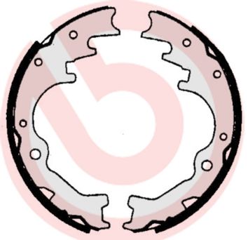 BREMBO Komplet kočionih papuča