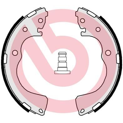 BREMBO Komplet kočionih papuča