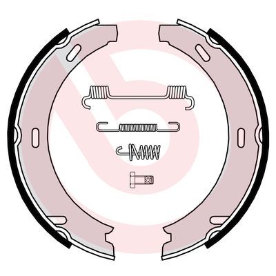 BREMBO Komplet kočionih papuča, parkirna kočnica