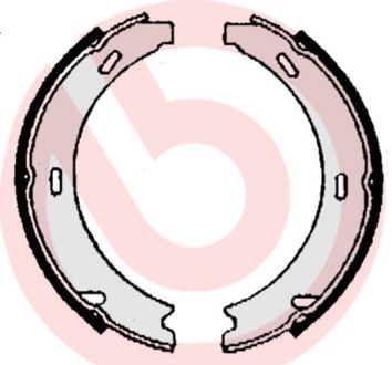BREMBO Komplet kočionih papuča, parkirna kočnica