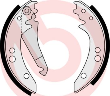 BREMBO Komplet kočionih papuča
