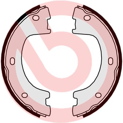 BREMBO Komplet kočionih papuča, parkirna kočnica