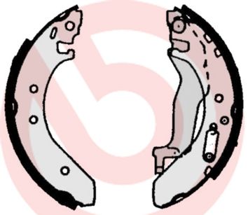 BREMBO Komplet kočionih papuča