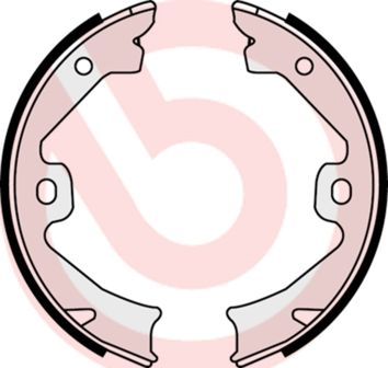 BREMBO Komplet kočionih papuča, parkirna kočnica