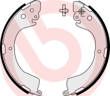 BREMBO Komplet kočionih papuča