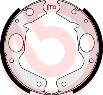 BREMBO Komplet kočionih papuča, parkirna kočnica