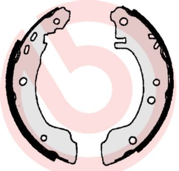 BREMBO Komplet kočionih papuča