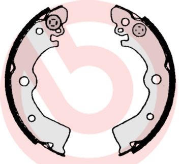 BREMBO Komplet kočionih papuča