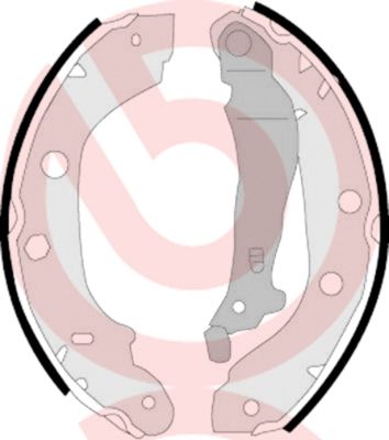 BREMBO Komplet kočionih papuča