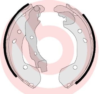 BREMBO Komplet kočionih papuča