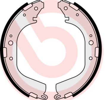 BREMBO Komplet kočionih papuča