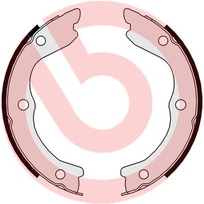 BREMBO Komplet kočionih papuča, parkirna kočnica