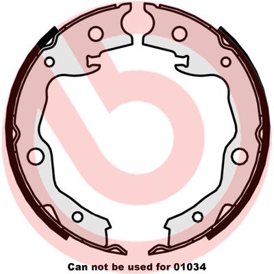 BREMBO Komplet kočionih papuča, parkirna kočnica