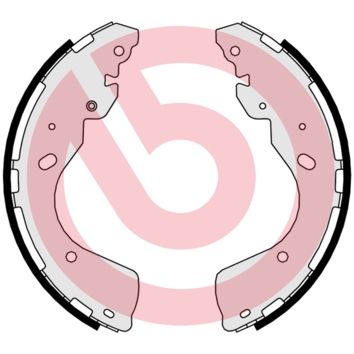 BREMBO Komplet kočionih papuča