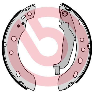 BREMBO Komplet kočionih papuča