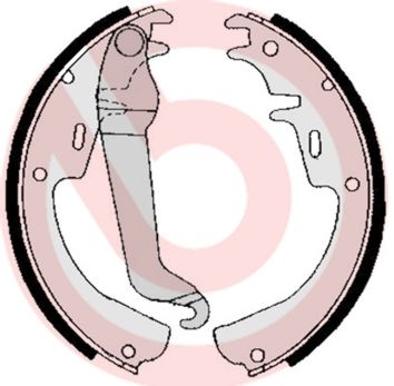 BREMBO Komplet kočionih papuča