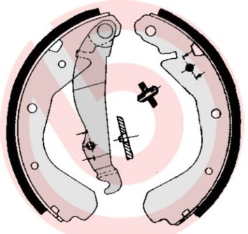 BREMBO Komplet kočionih papuča