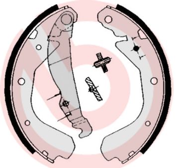 BREMBO Komplet kočionih papuča