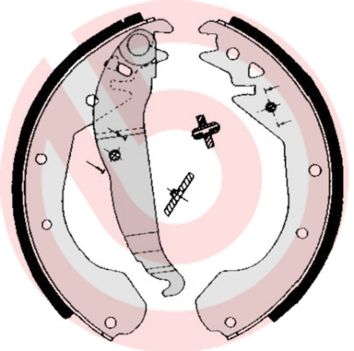 BREMBO Komplet kočionih papuča