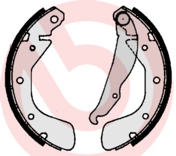 BREMBO Komplet kočionih papuča
