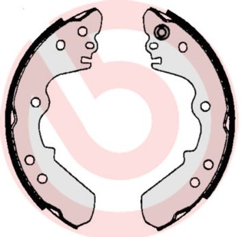 BREMBO Komplet kočionih papuča