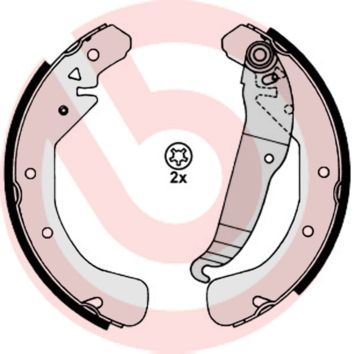 BREMBO Komplet kočionih papuča