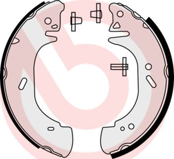 BREMBO Komplet kočionih papuča