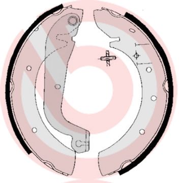 BREMBO Komplet kočionih papuča