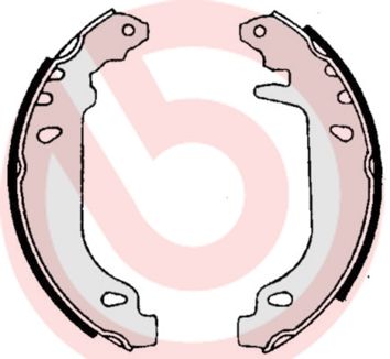 BREMBO Komplet kočionih papuča