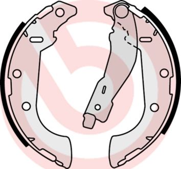 BREMBO Komplet kočionih papuča