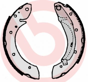 BREMBO Komplet kočionih papuča