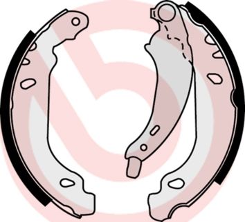 BREMBO Komplet kočionih papuča