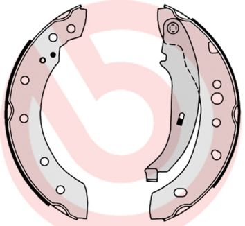 BREMBO Komplet kočionih papuča