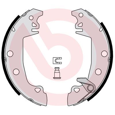 BREMBO Komplet kočionih papuča