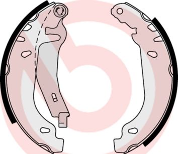 BREMBO Komplet kočionih papuča