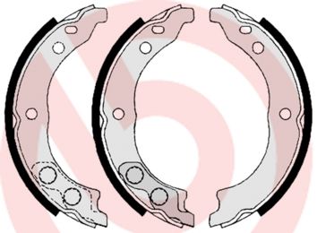 BREMBO Komplet kočionih papuča, parkirna kočnica