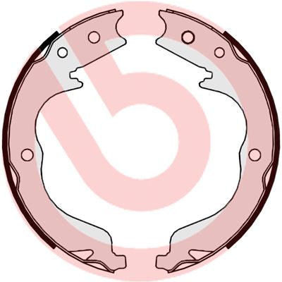 BREMBO Komplet kočionih papuča, parkirna kočnica