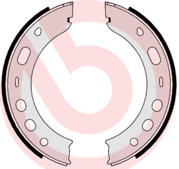BREMBO Komplet kočionih papuča, parkirna kočnica
