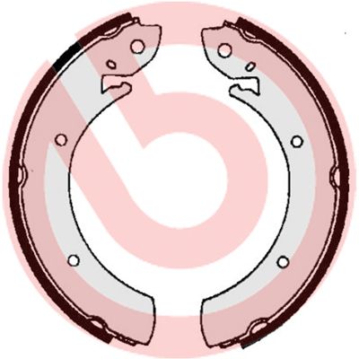 BREMBO Komplet kočionih papuča