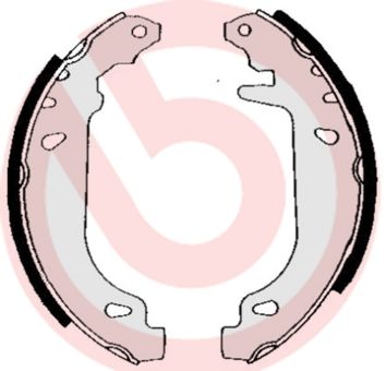 BREMBO Komplet kočionih papuča