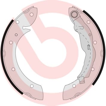 BREMBO Komplet kočionih papuča