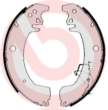 BREMBO Komplet kočionih papuča