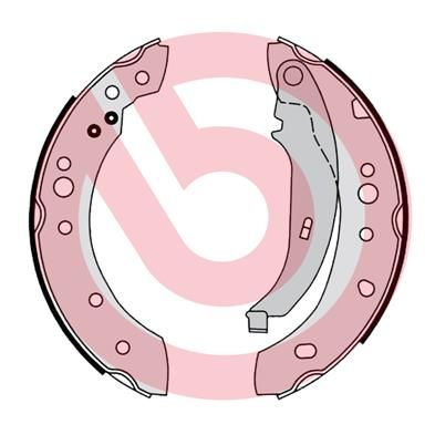 BREMBO Komplet kočionih papuča