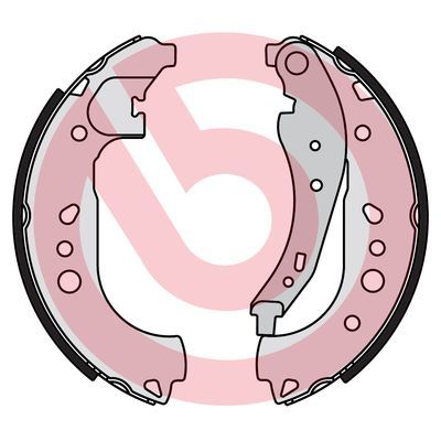 BREMBO Komplet kočnih čeljusti