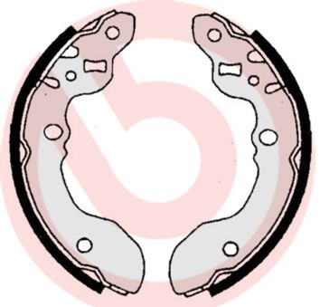 BREMBO Komplet kočionih papuča