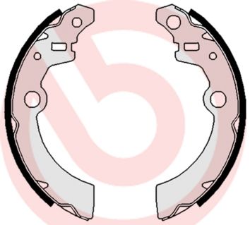 BREMBO Komplet kočionih papuča